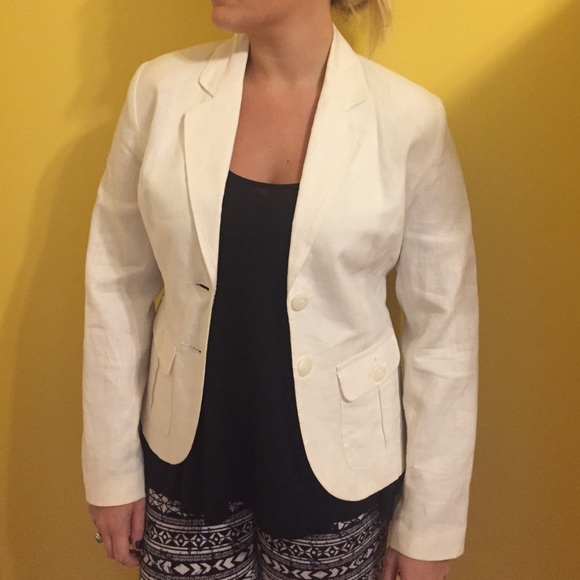 White linen jacket