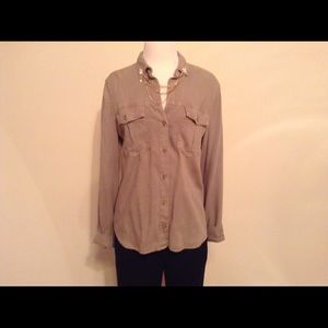 Bella doll long sleeve olive green shirt