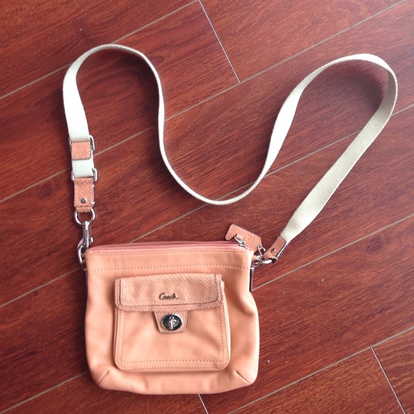 Coach leather cross body bag!