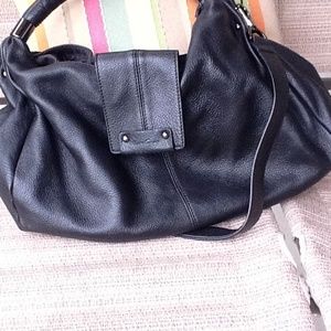 Kenneth Cole new York black leather bag