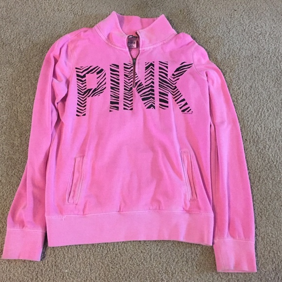 Pink Victoria's Secret pink sweatshirt.