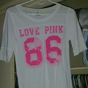 Pink football shirt