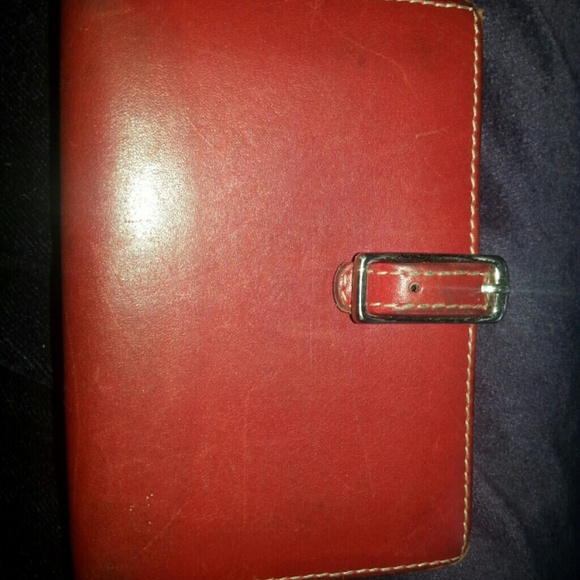 Red Coach Card Case with ID