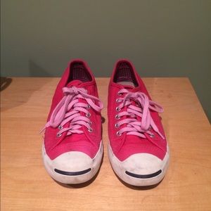 Converse all star bright pink sneakers