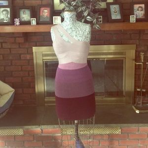 Purple Bandage Dress