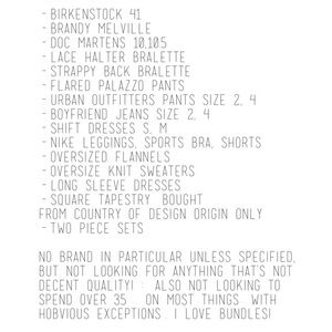 🌿ISO! TRADE/BUY WISHLIST🌿