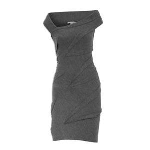 Diane von Furstenberg Wool Off Shoulder Dress DVF