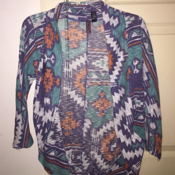 Printed Cardigan.