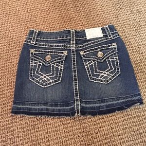 Denim mini skirt