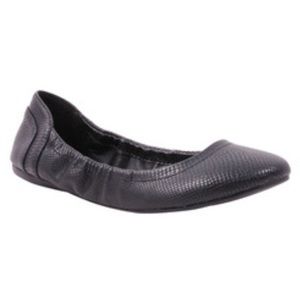 Wanted Shoes-Jive-Black textured ballerina flat