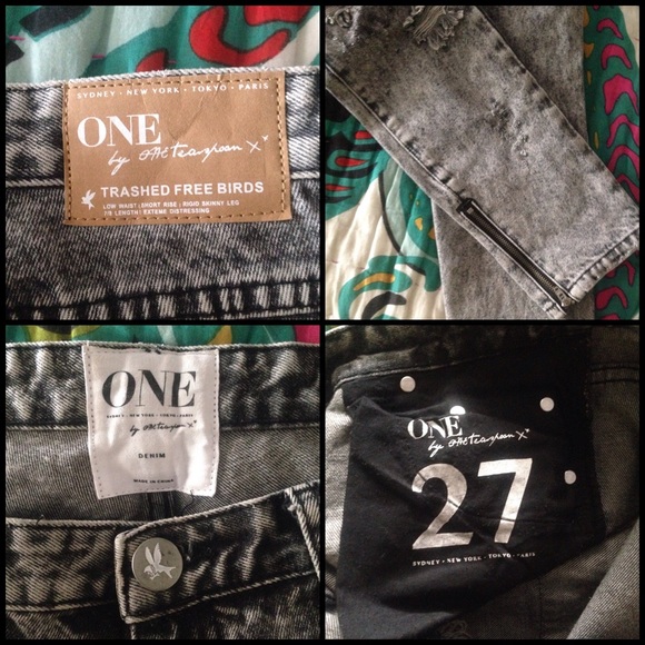 ⚡️SOLD⚡️ One Teaspoon Trashed Freebirds in Melrose - Picture 3 of 3