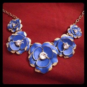 Kate Spade blue flower necklace