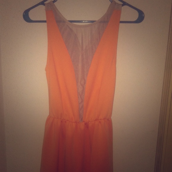 Orange dress
