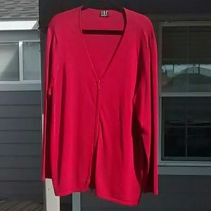 Red International Concepts Zip Up Cardigan