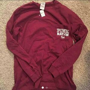 *TRADED* Maroon PINK oversize Shirt