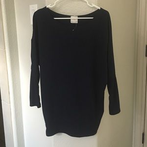 Dark navy long dolman top. Never worn