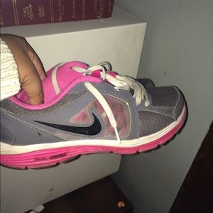 Pink Gray White Nikes