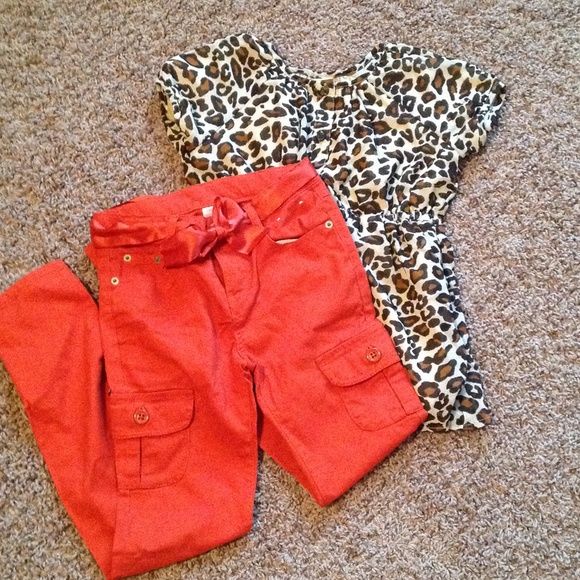 *never worn* top and pants