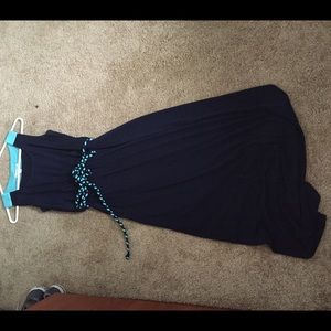 Navy maxi dress