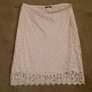 Beautiful cream lace skirt j.crew