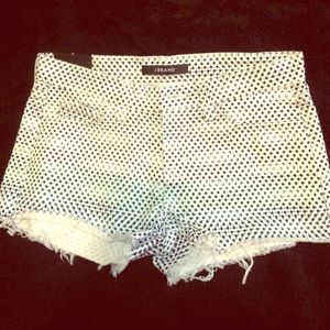 J Brand ombré dot shorts
