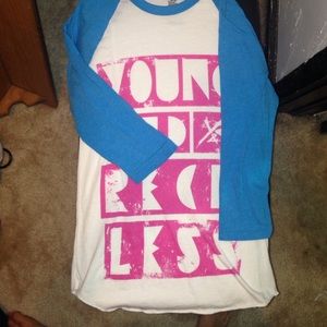 Young & Reckless quarter sleeve tee. Never worn.