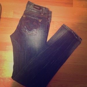 Express destroyed skinny jeans