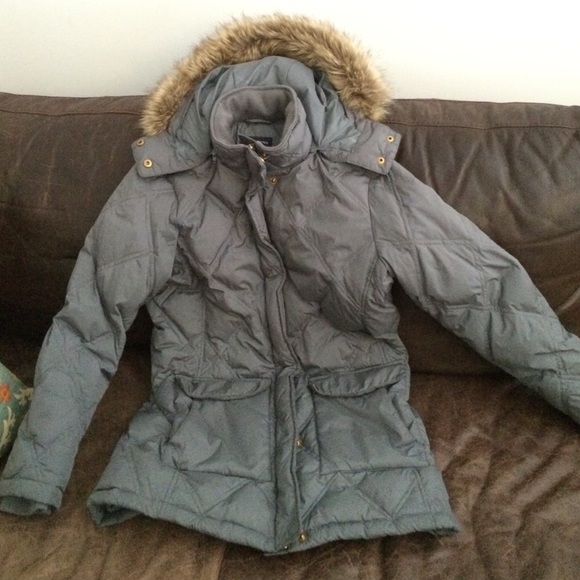 Lands End gray parka