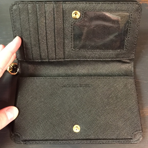Authentic Michael Kors  Black Wristlet - Picture 2 of 3