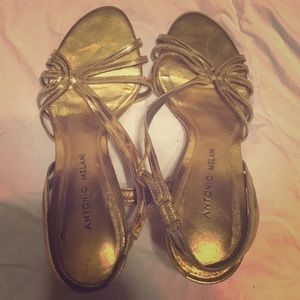 Gold heels!