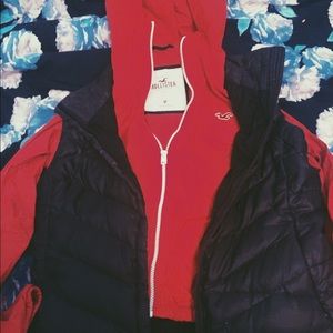 Red Hollister Windbreaker