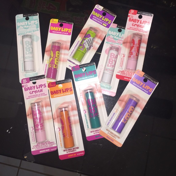 Assorted baby lips