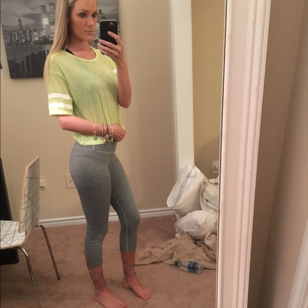 Green Athletic Crop Top