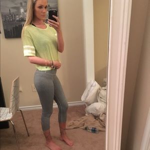 Green Athletic Crop Top