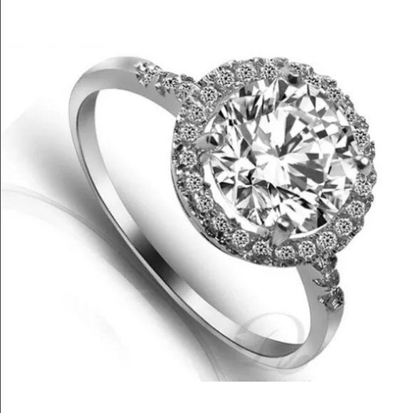 Jewelry - Make Offer! White Gold Filled CZ Ring