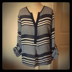 Como Black blouse 3/4 sleeves PXL