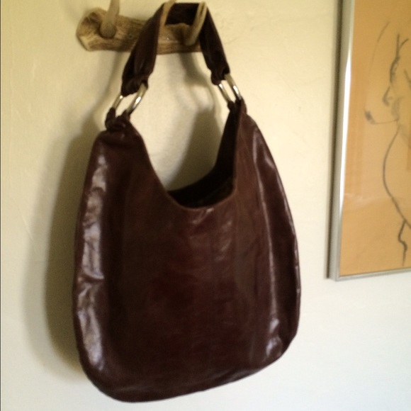 Hobo International brown leather hobo bag