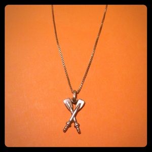 Rowing Crossing Oars Necklace