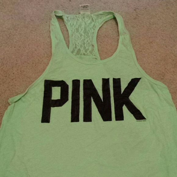 Pink racer back tank