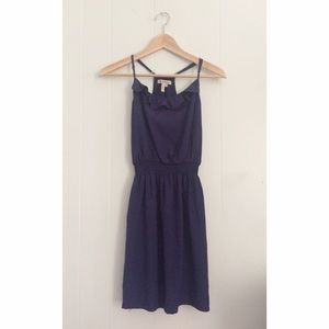 💕BCBG💕 ruffle neck slip-on dress~