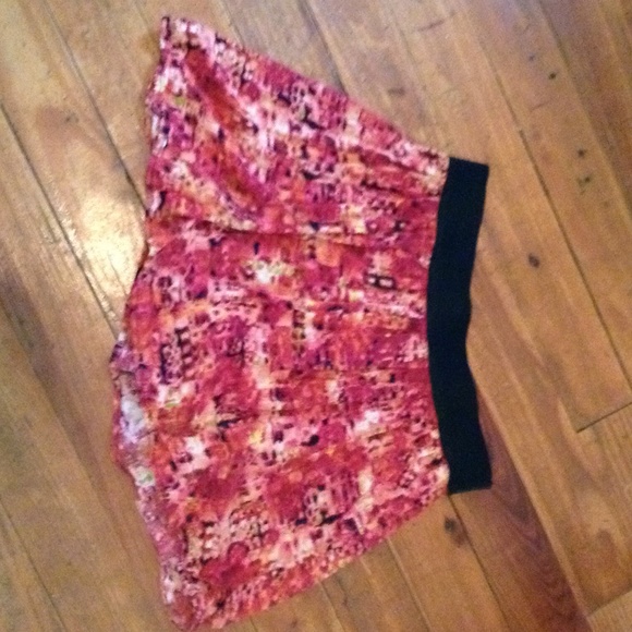 Orange Pattern Skirt LAST CHANCE - Picture 2 of 3