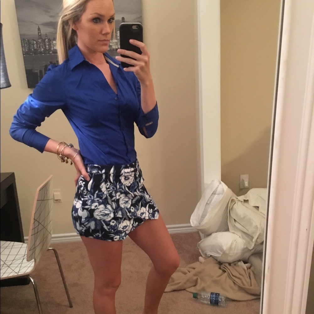 Royal Blue Blouse