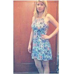 F21 • Geometric Pattern Dress