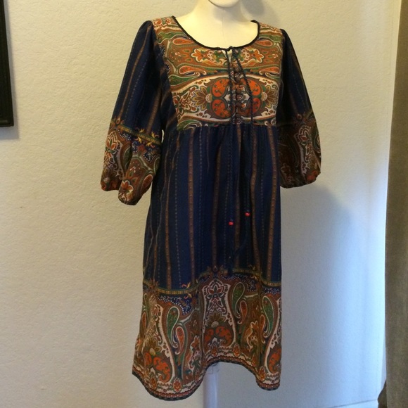 🔹Paisley Boho Tunic Dress🔹