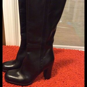 Prada midsize black boots