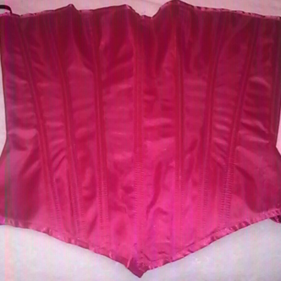 Hot pink corset