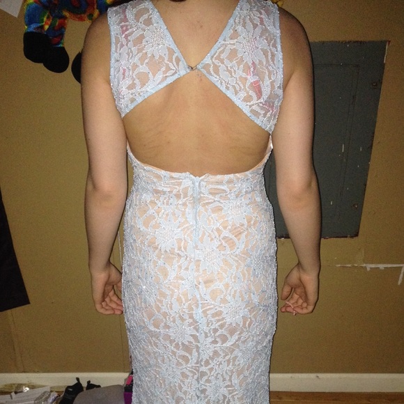 Light blue formal dress - Picture 2 of 2