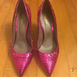 Gianni Versace Hot Pink Pointed Heels