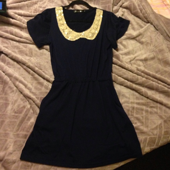 Navy blue dress