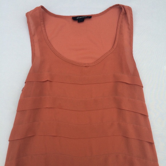 Peach Chiffon Tank - Picture 2 of 3